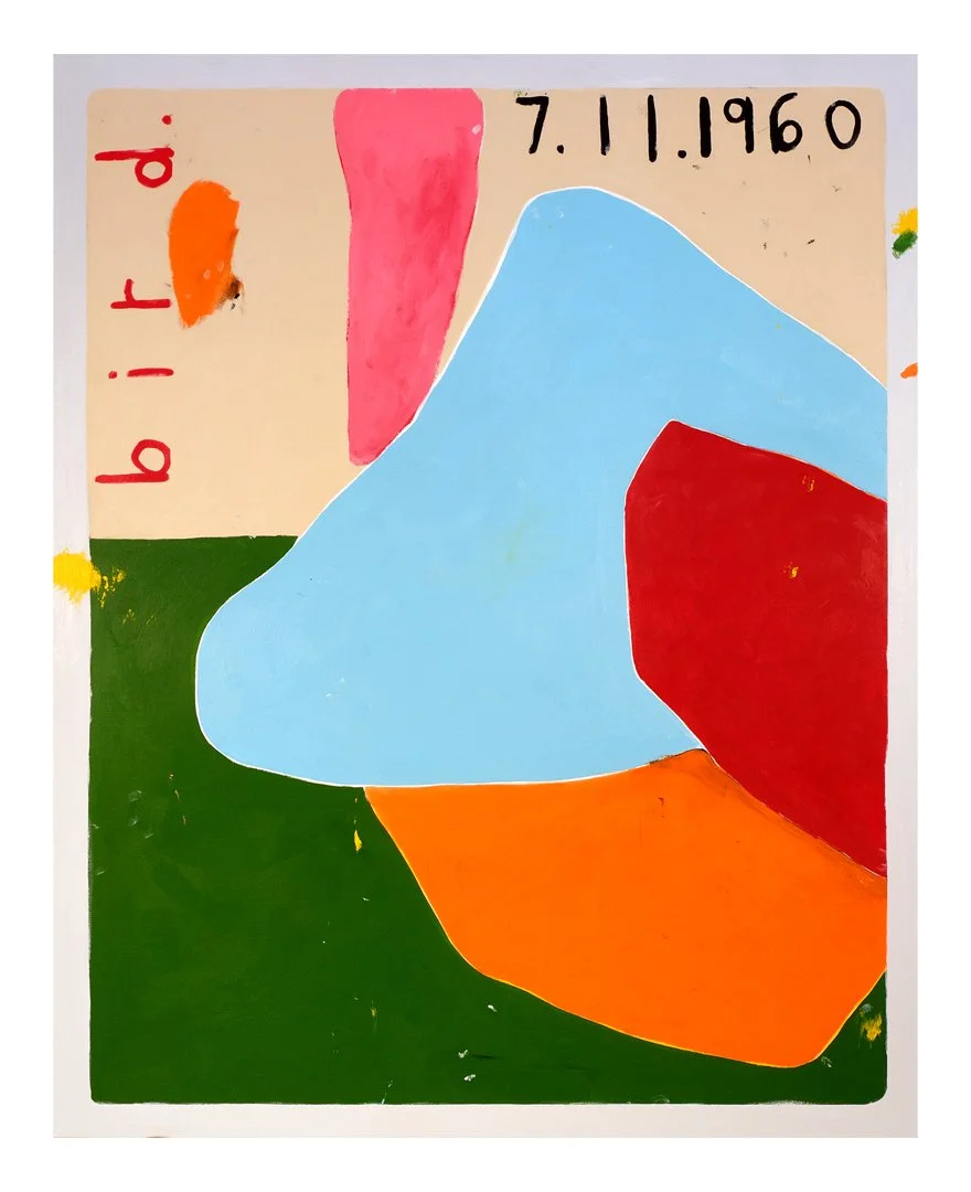  bird 1960  60” x 48”  mixed media on canvas  2021 