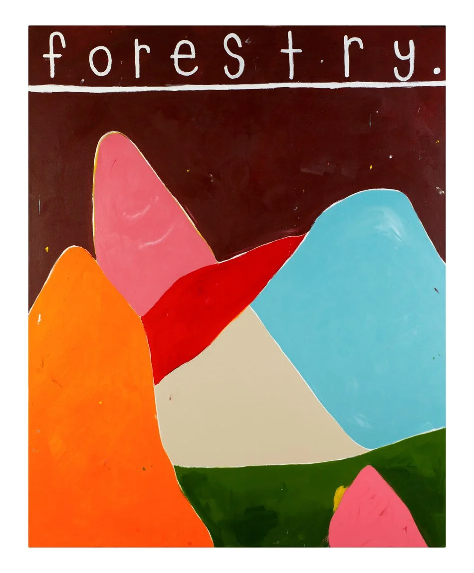  forestry  60” x 48”  mixed media on canvas  2021 