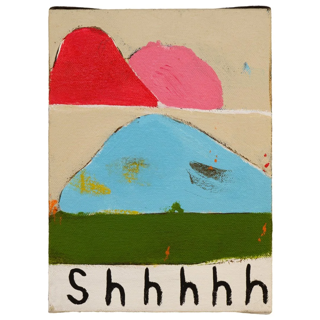  shhhhh  7” x 5”  acrylic on canvas  2021 