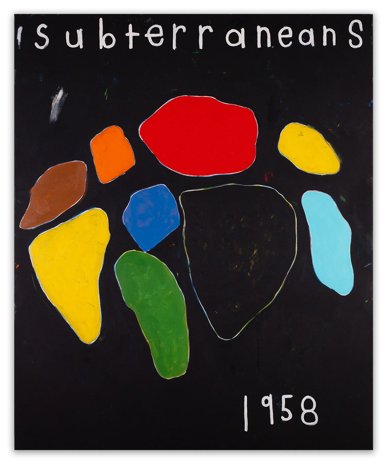  subterraneans  60” x 48”  acrylic on canvas  2022 