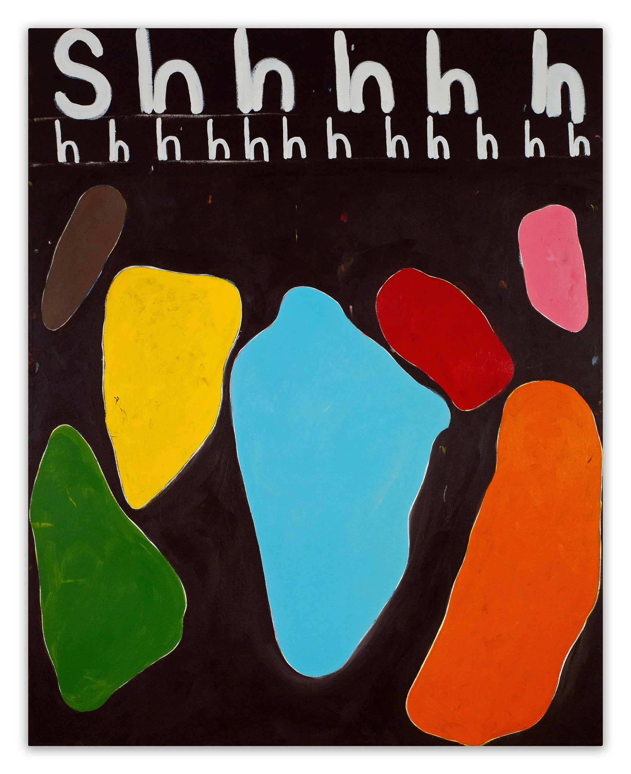  Shhhhh  60” x 48”  acrylic on canvas  2023 