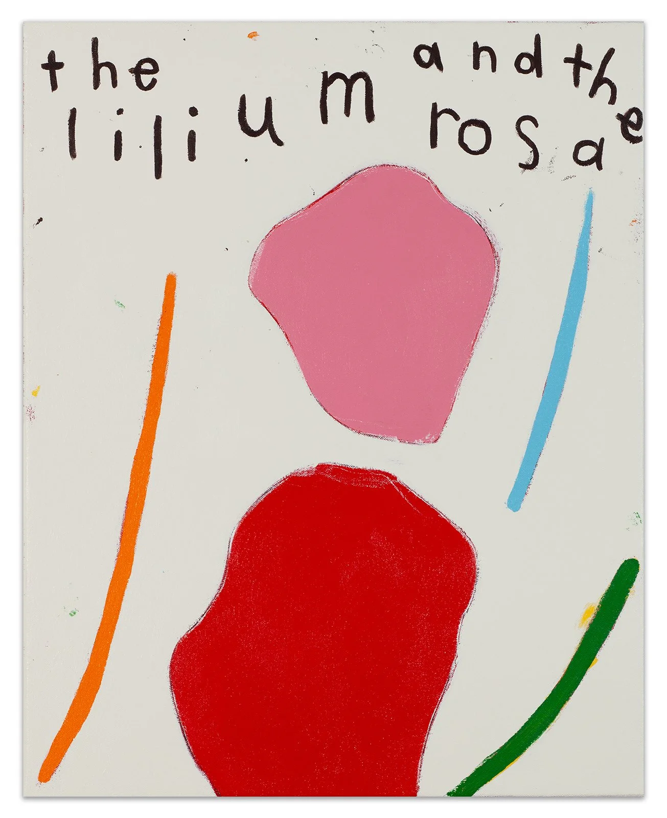  the lilium and the rosa  20” x 16”  acrylic on canvas  2023 