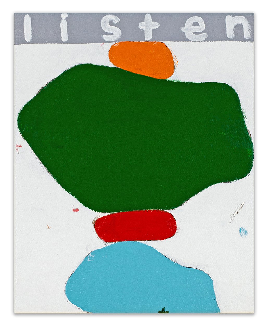  listen  10” x 8”  acrylic on canvas  2023 