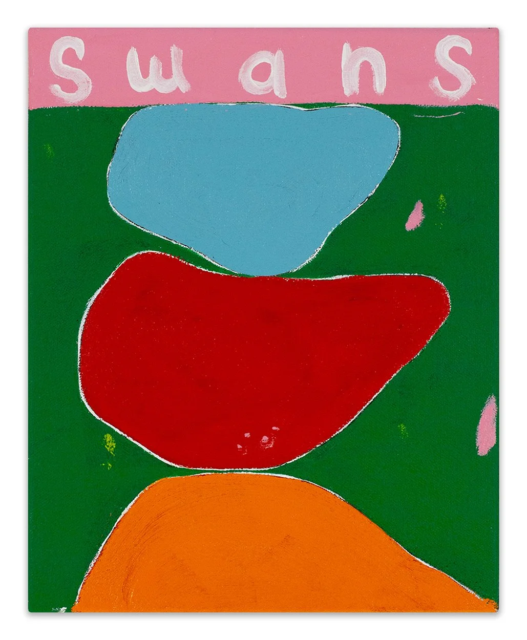  swans  10” x 8”  acrylic on canvas  2023 