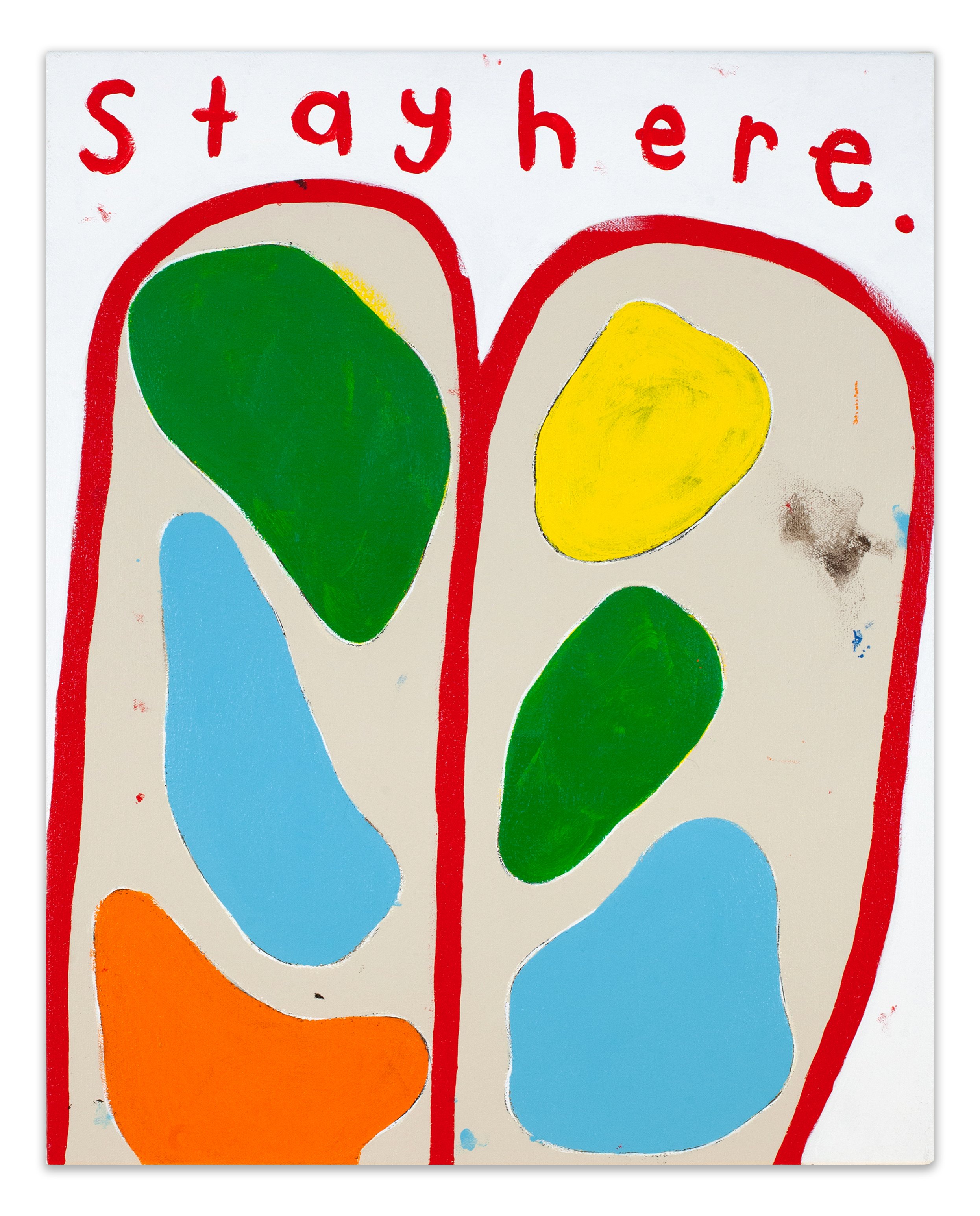  stay here  16” x 20”  acrylic on canvas  2023 