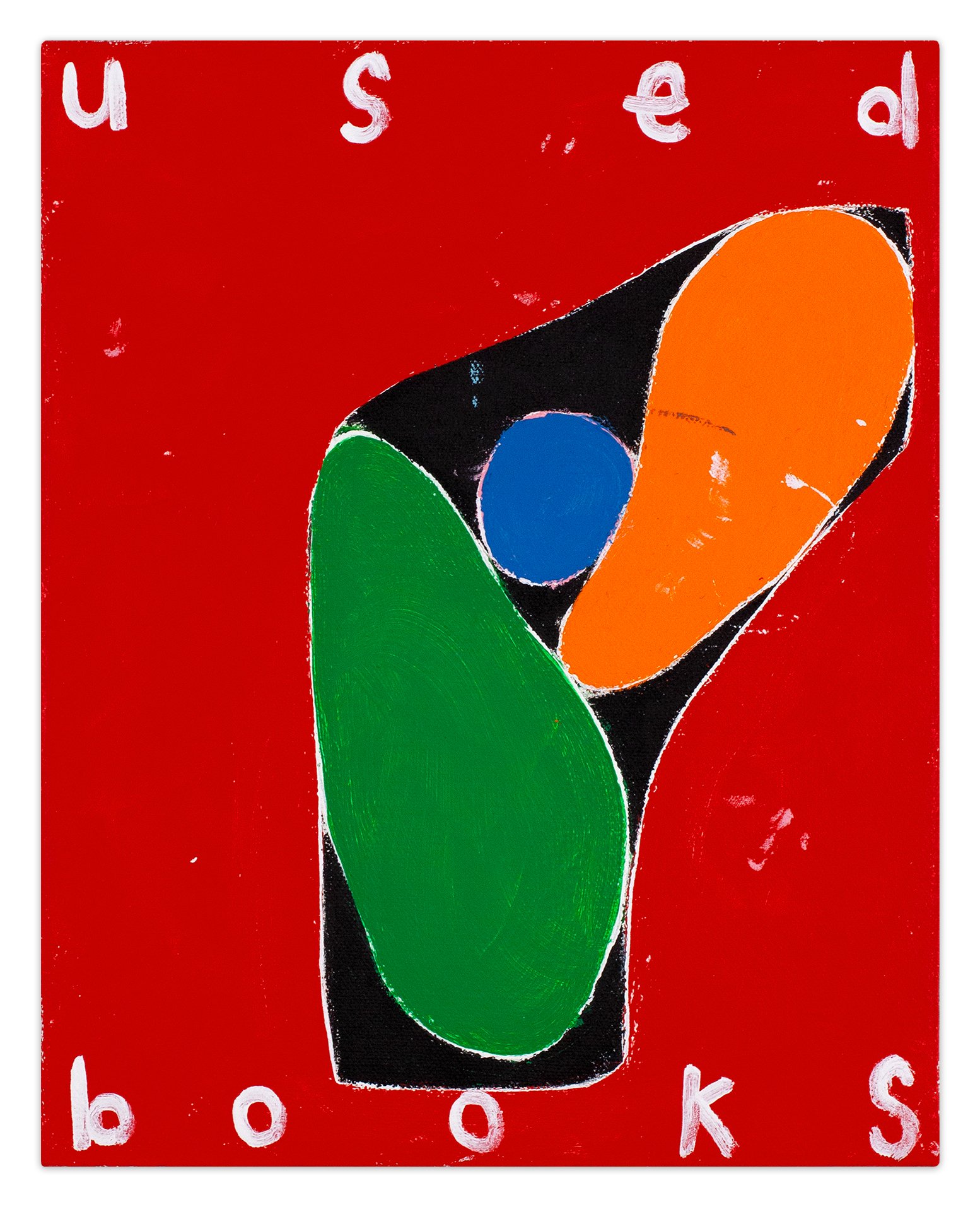  used books  10” x 8”  acrylic on canvas  2024 