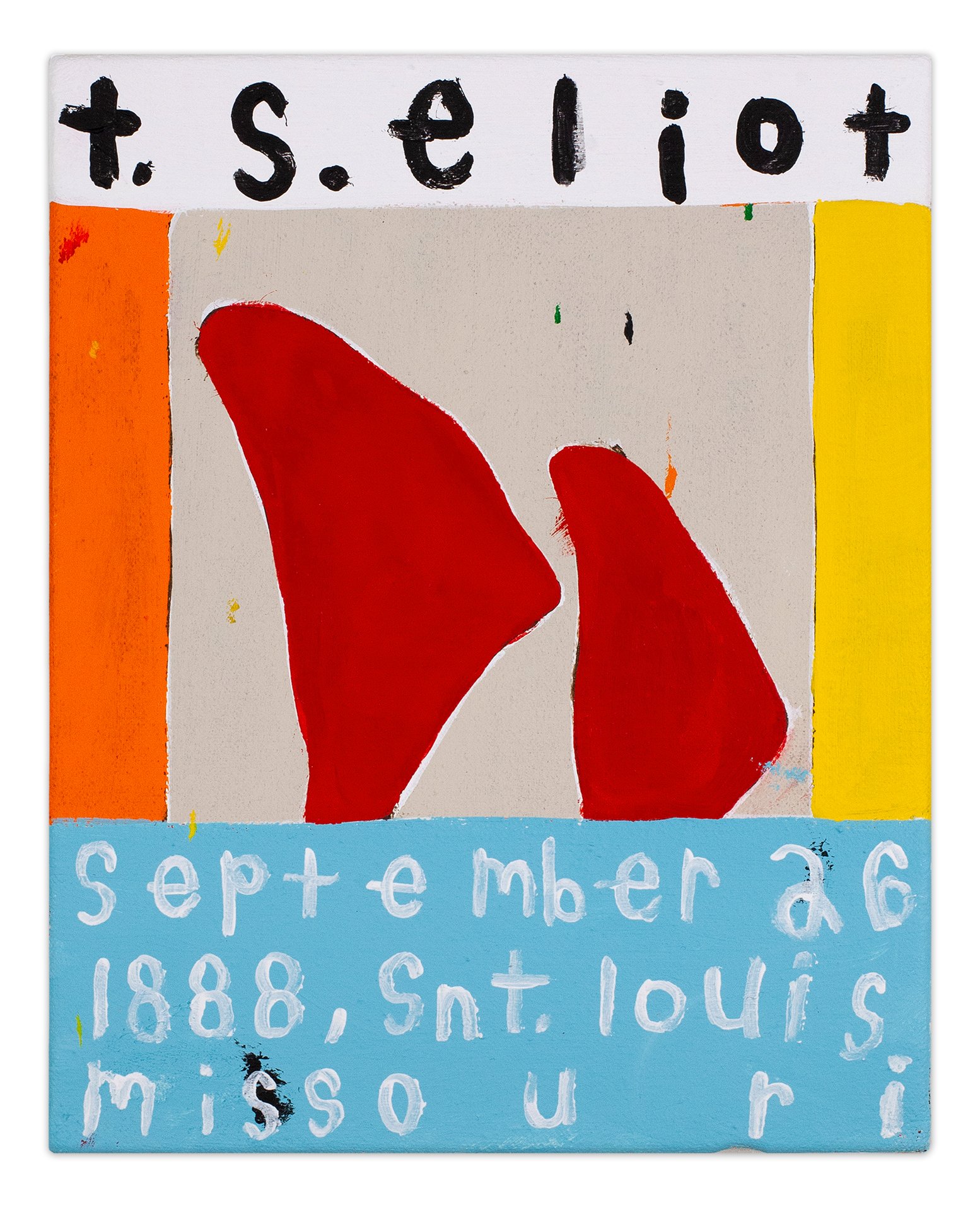  t.s. eliot 1888  10” x 8”  acrylic on canvas  2024 