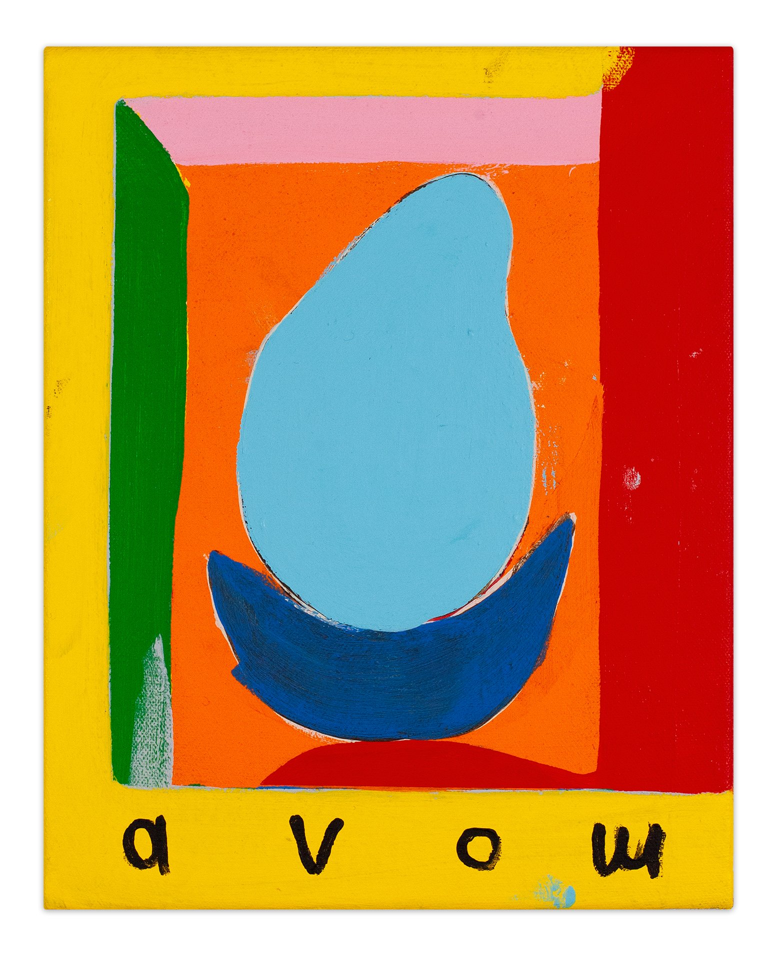  avow  10” x 8”  acrylic on canvas  2024 