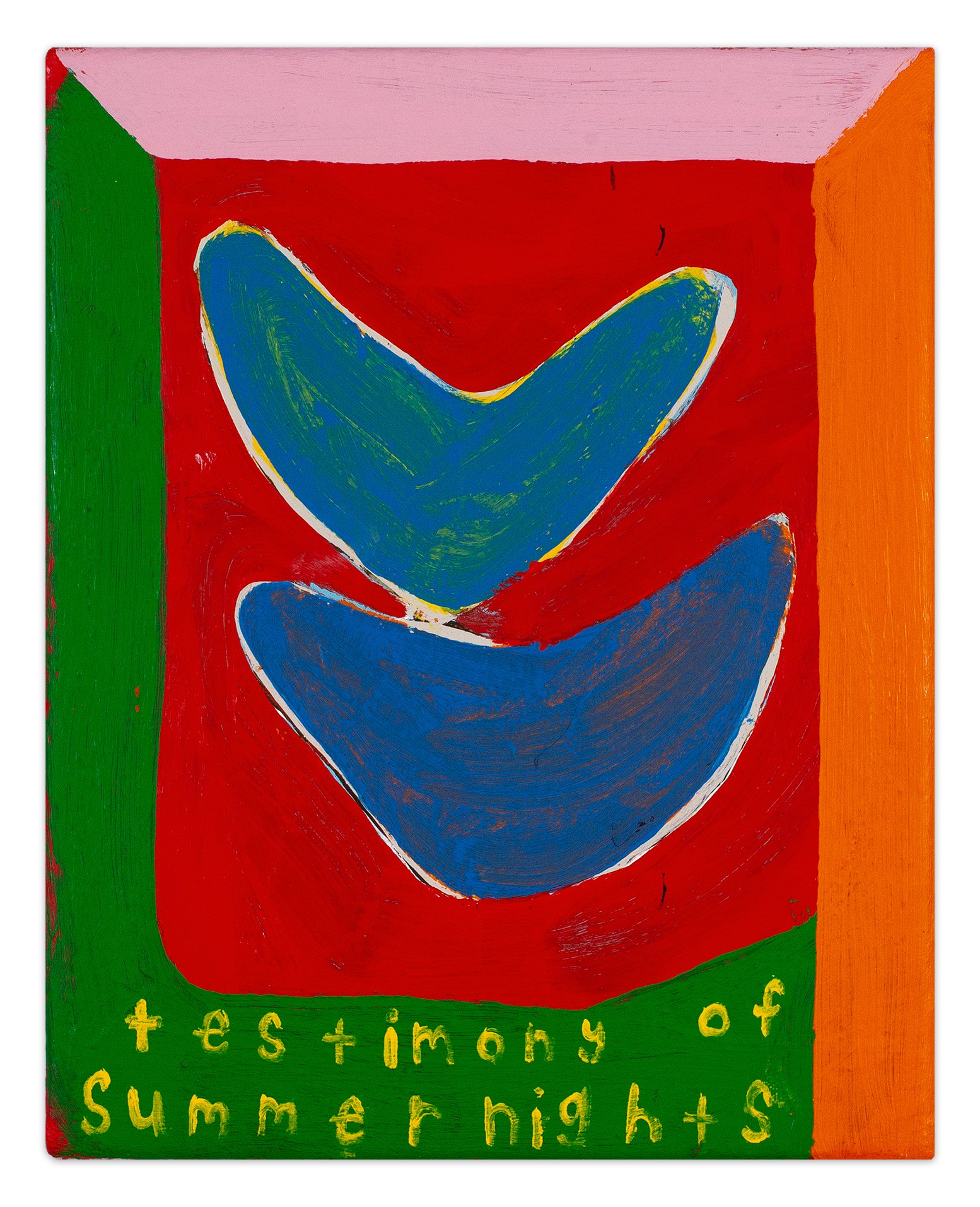  testimony of summer nights  10” x 8”  acrylic on canvas  2024 