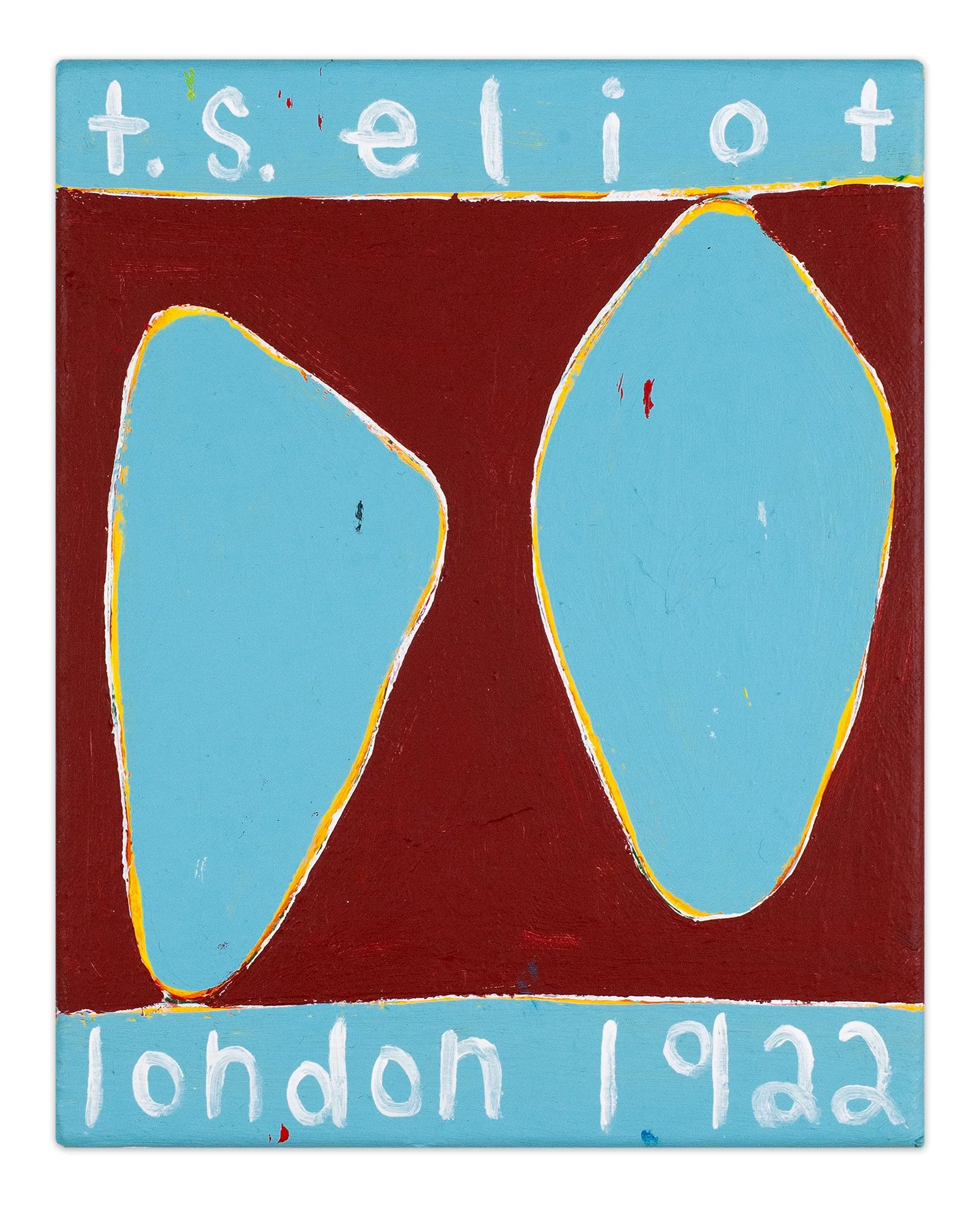  t.s. eliot 1922  10” x 8”  acrylic on canvas  2024 