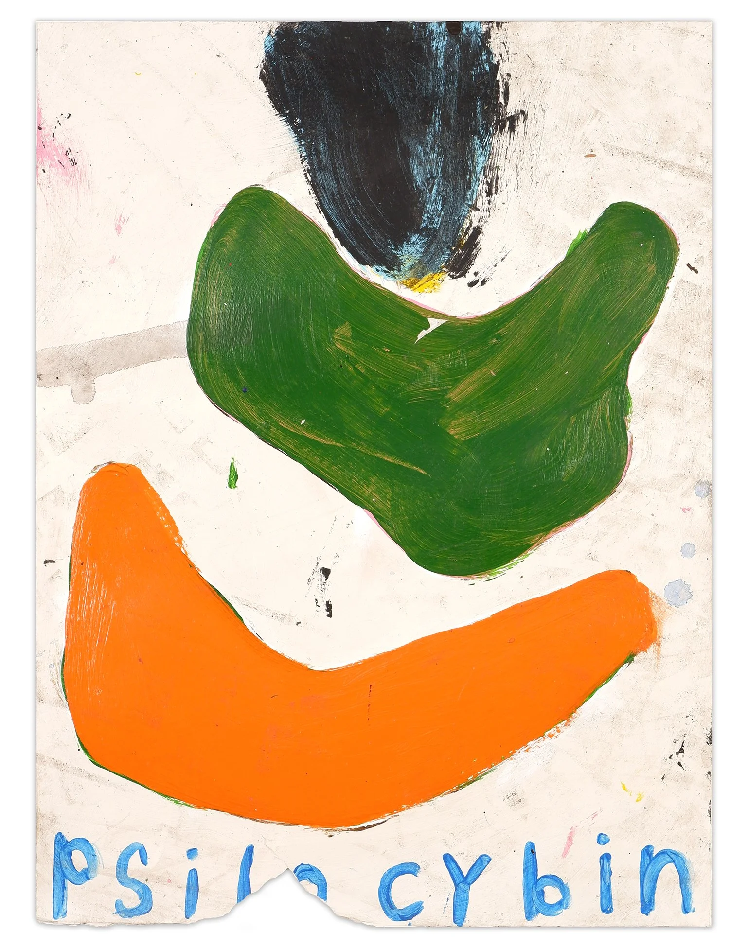  psilocybin  11” x 8.5”  gesso and acrylic on paper  2024 