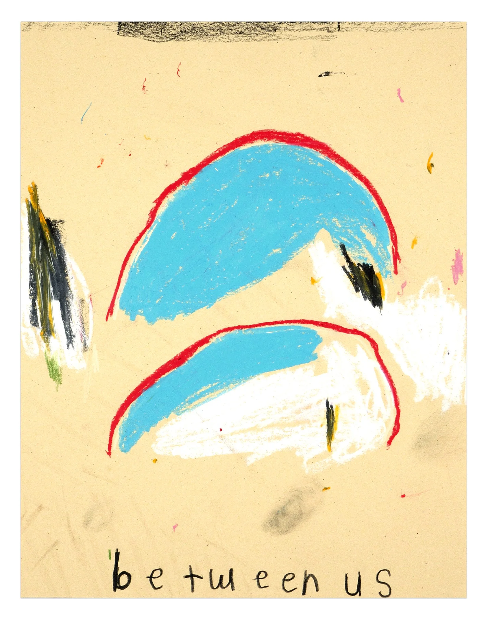  between us  11” x 8.5”  pencil and wax pastel on paper  2023 