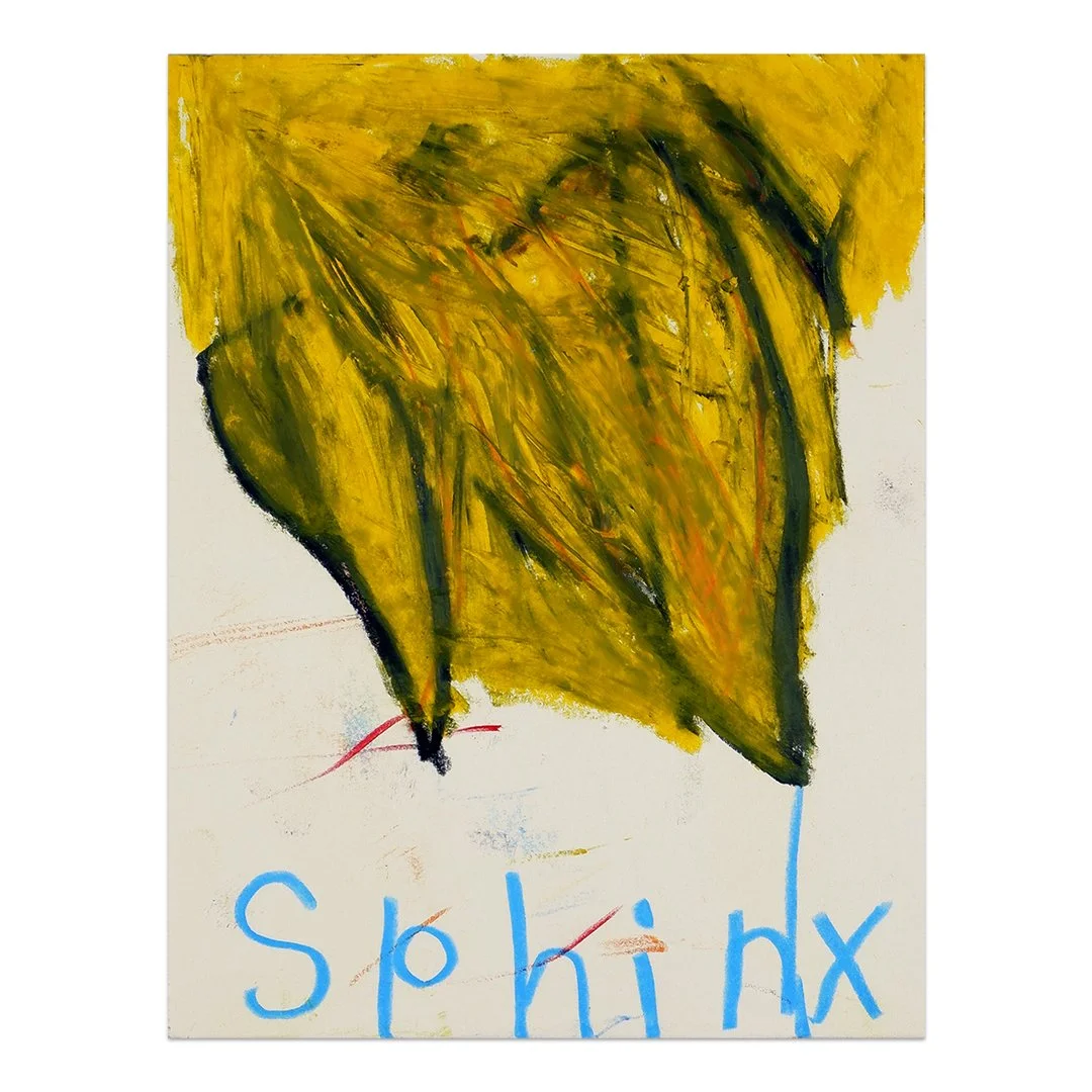 sphinx 1  5.5” x 4.25”  pencil and wax pastel on paper  2024 