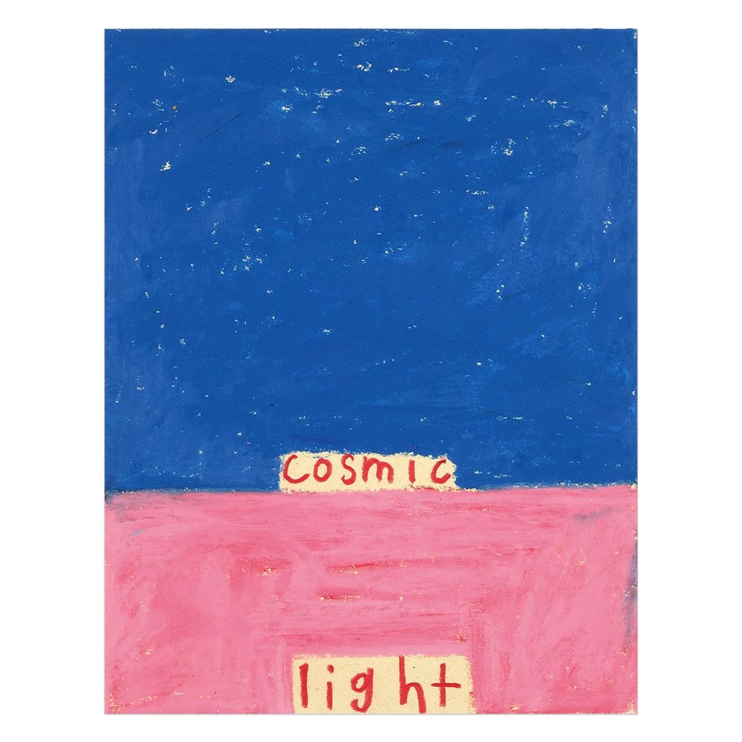  cosmic light 2  5.5” x 4.25”  pencil and wax pastel on paper  2022 