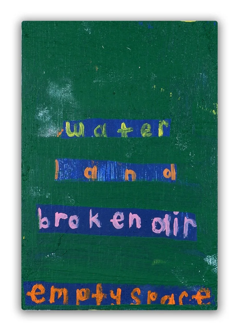  broken air  5.25” x 3.5” x 1.25”  acrylic on wood   2025 