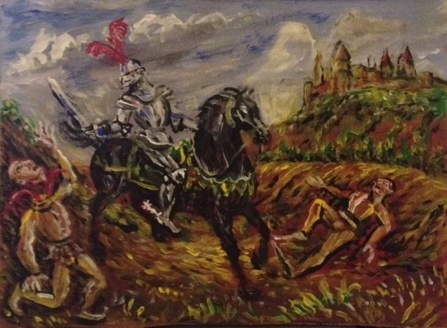 Knight Terrorizing the People 