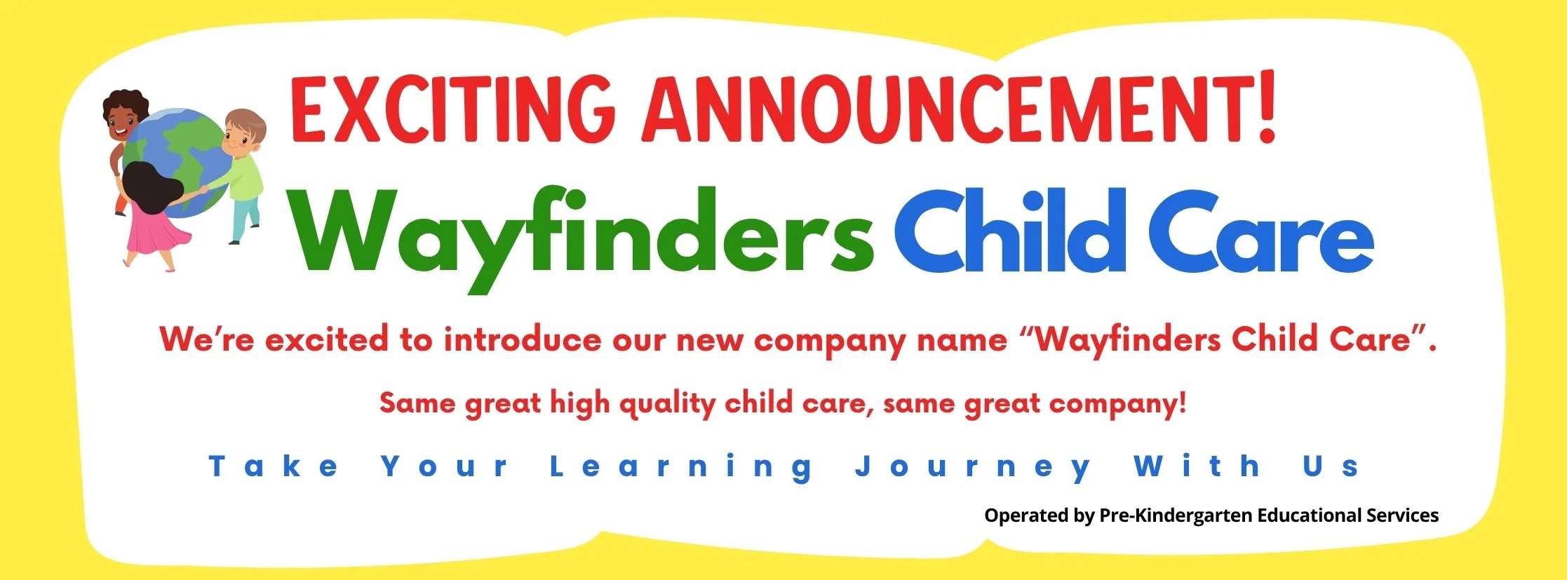 Wayfinders Child Care announcement