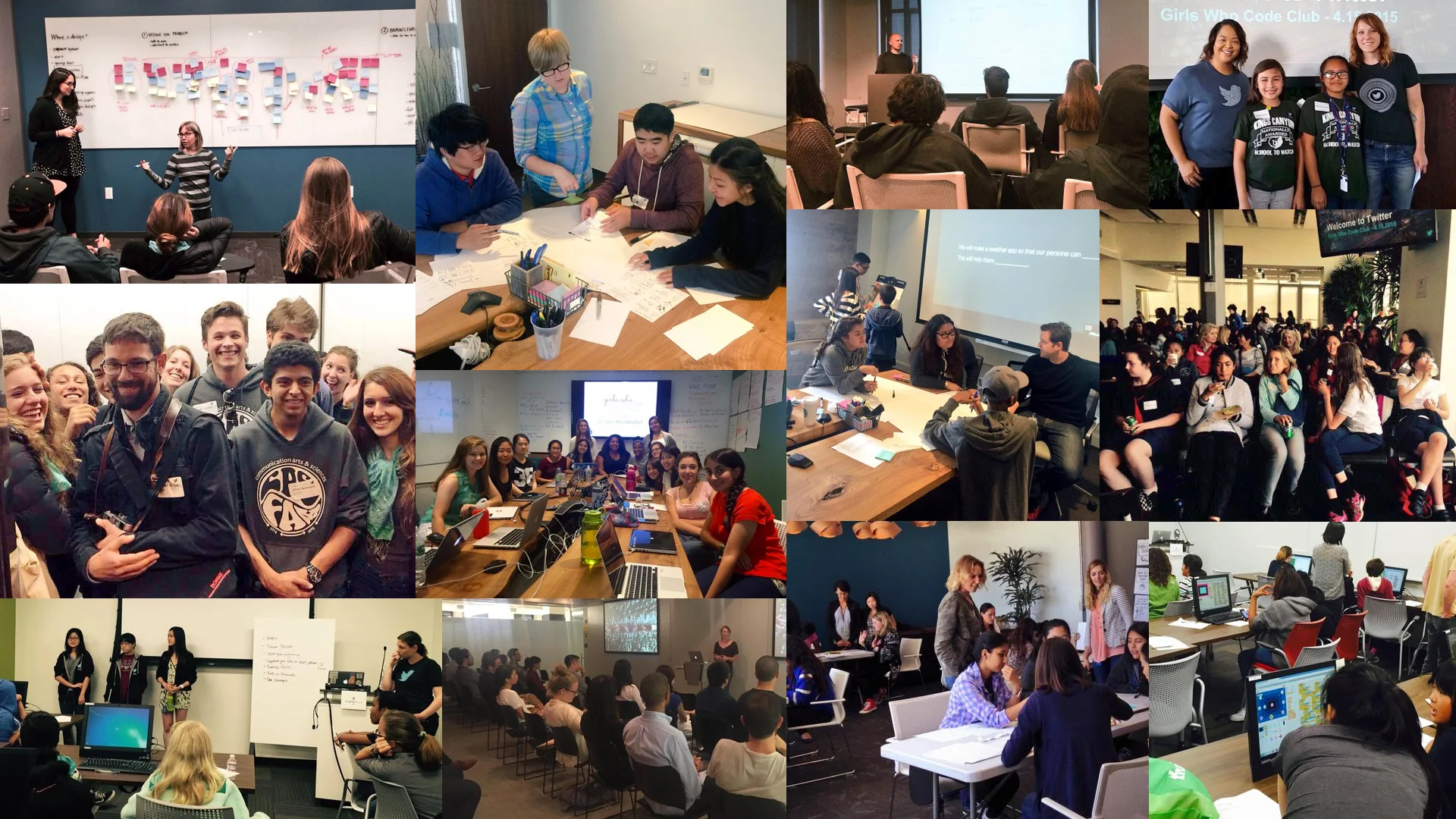 A sampling of photos from the 12 design education workshops I led in 2015.