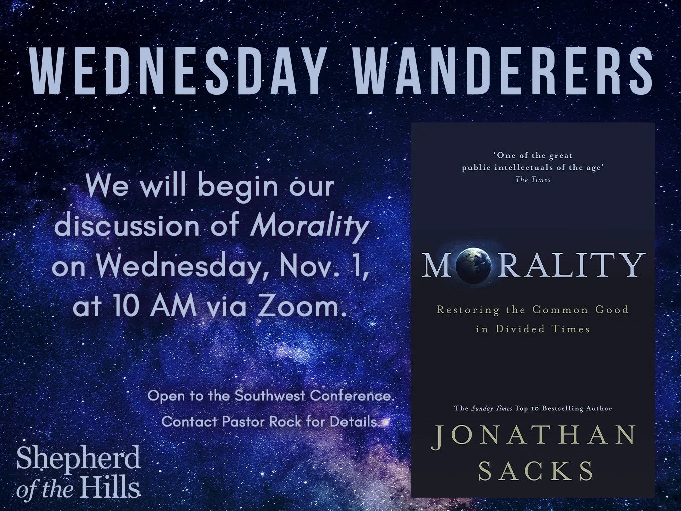 WEDNESDAY WANDERERS&nbsp;