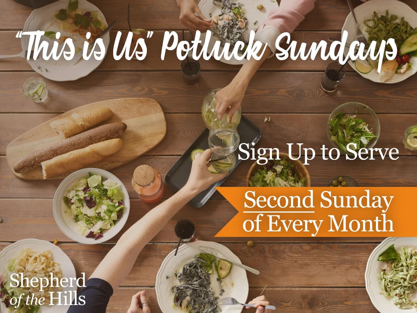 POTLUCK SUNDAY - NOW ON&nbsp;*SECOND*&nbsp;SUNDAYS!