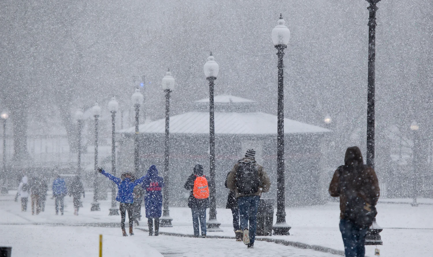 On the way through the Common to Boylston St.