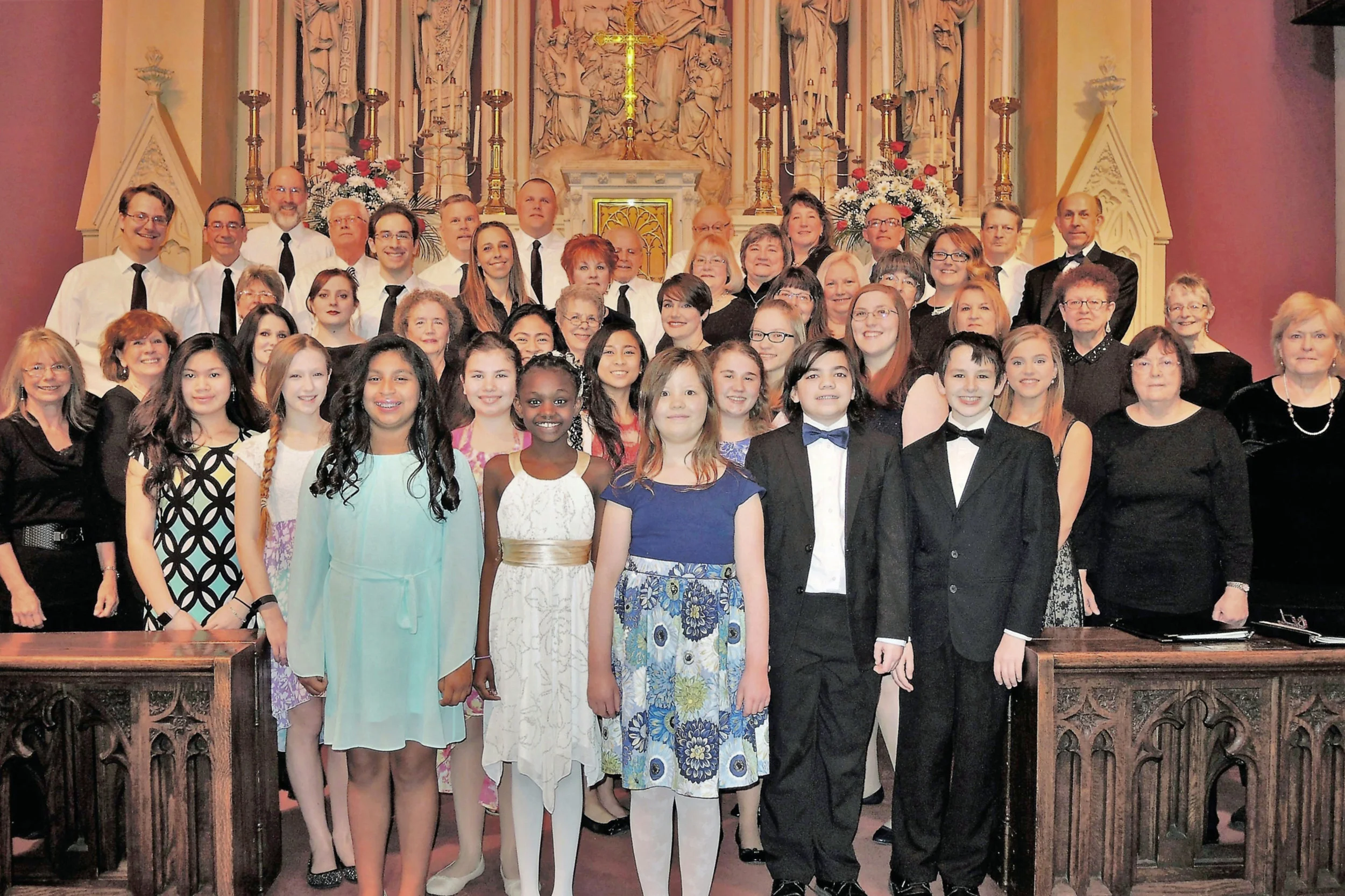Along with an orchestra of 40 players and 4 additional soloists, this was the choir that presented Cantata Memoria: For the Children of Aberfan in its third ever performance, 26 February, 2017.