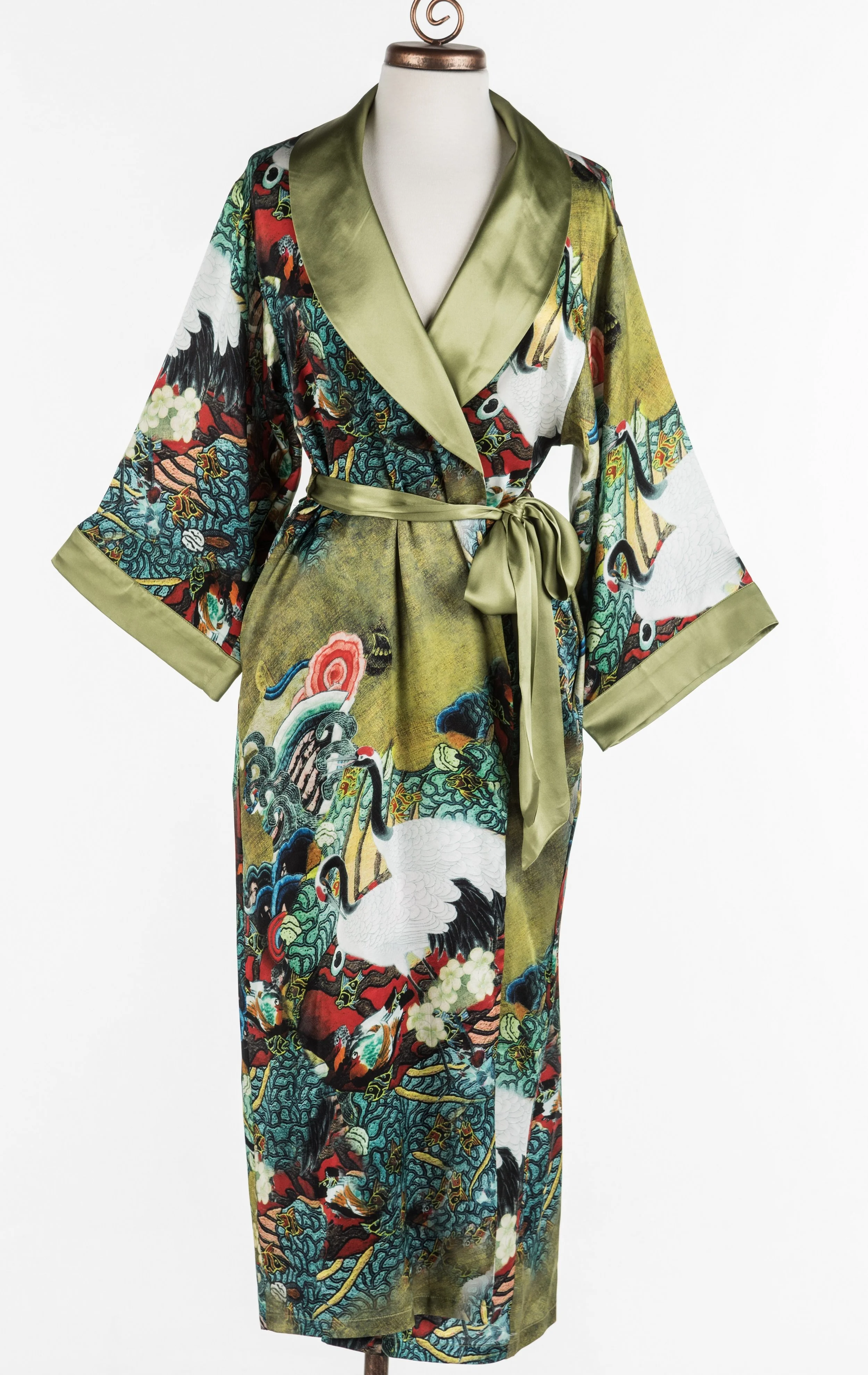 Long silk bathrobe Clearance