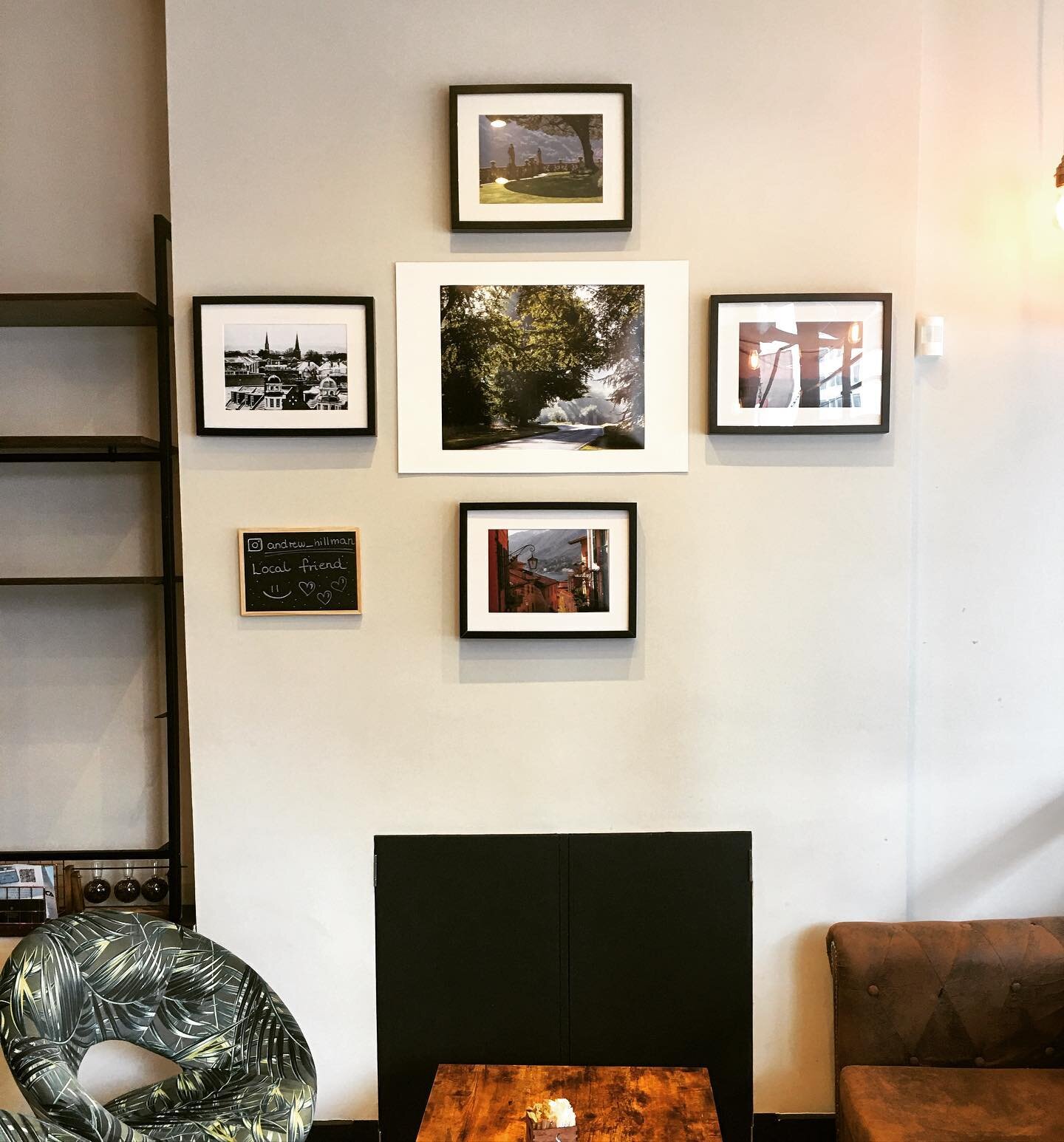 I&rsquo;m having a small photography exhibition at the wonderful @ilovecoffee126 during September. I really enjoyed putting it together and they do great coffee! 
Centre - Taken in Dorset in the early morning. Left - Snowy Streatham the view above th