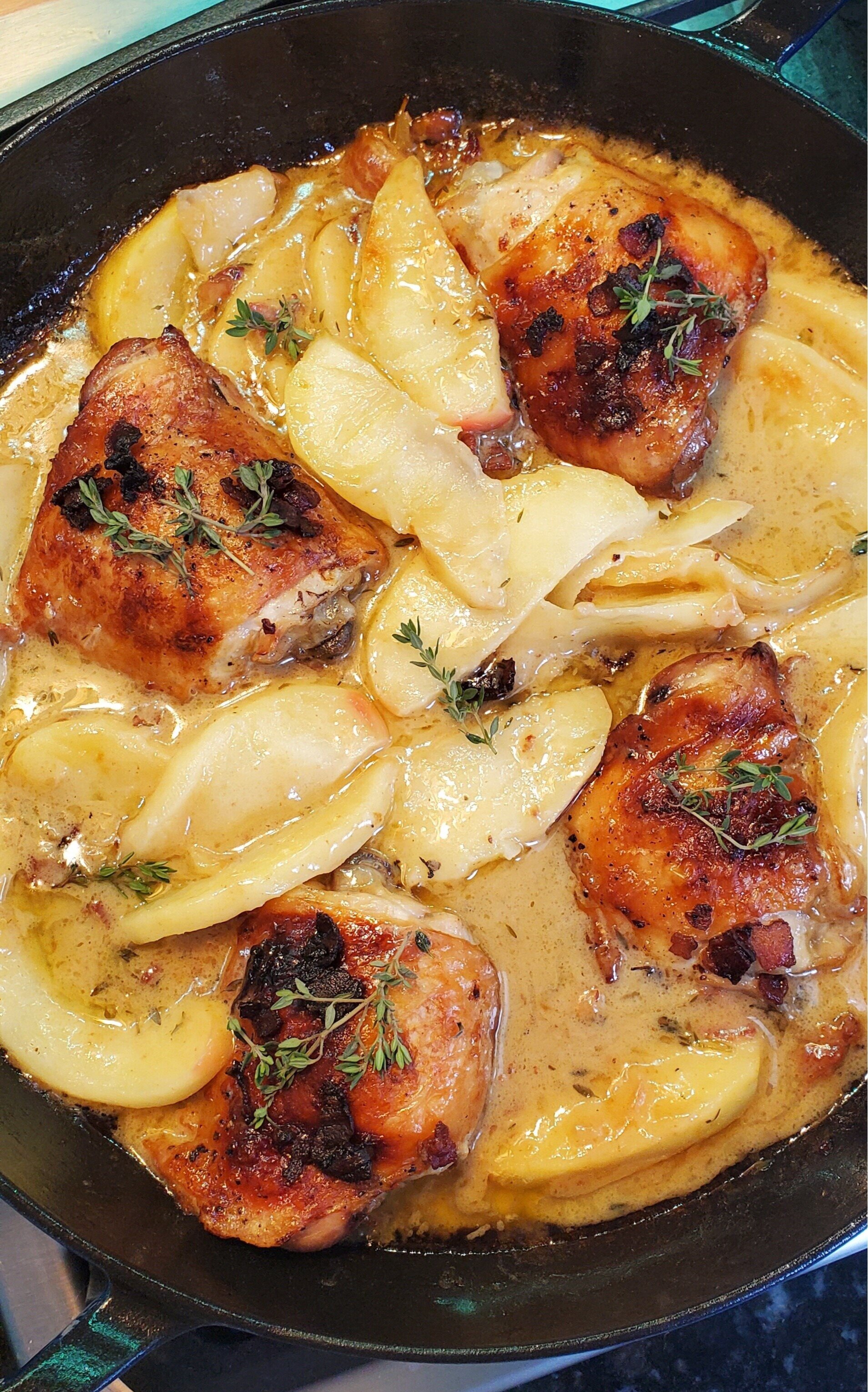 Roasted Chicken Normandy