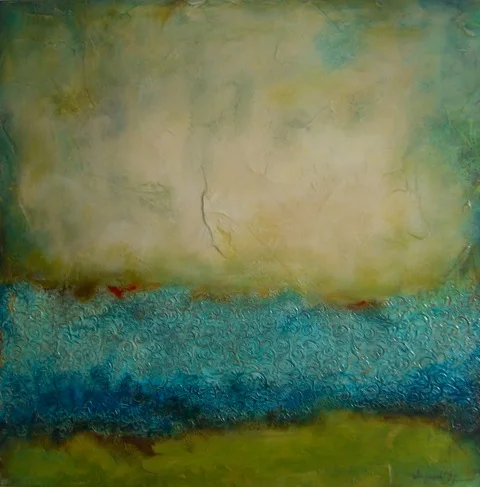 Glimmering Pool // 24" x 24" SOLD