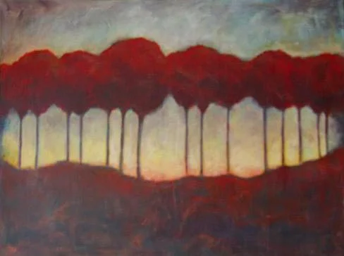 Red Trees // 24" x 36" // SOLD