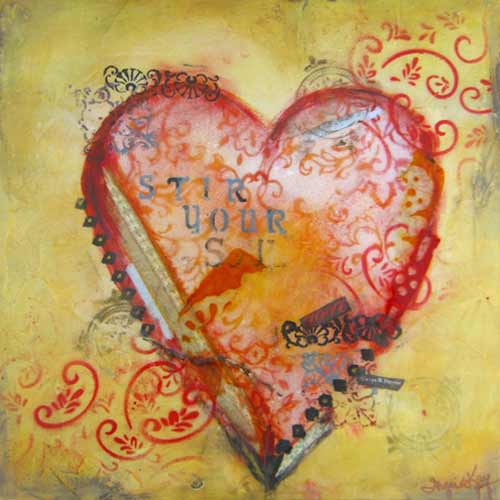 Stir your Soul // 12" x 12" // SOLD