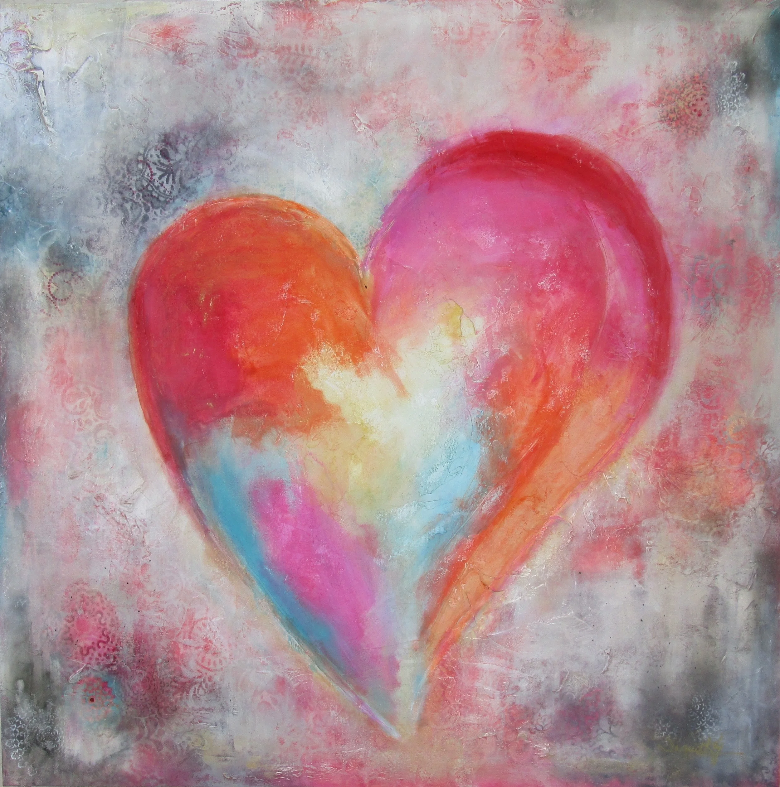 Harlequin Heart-48x48//SOLD