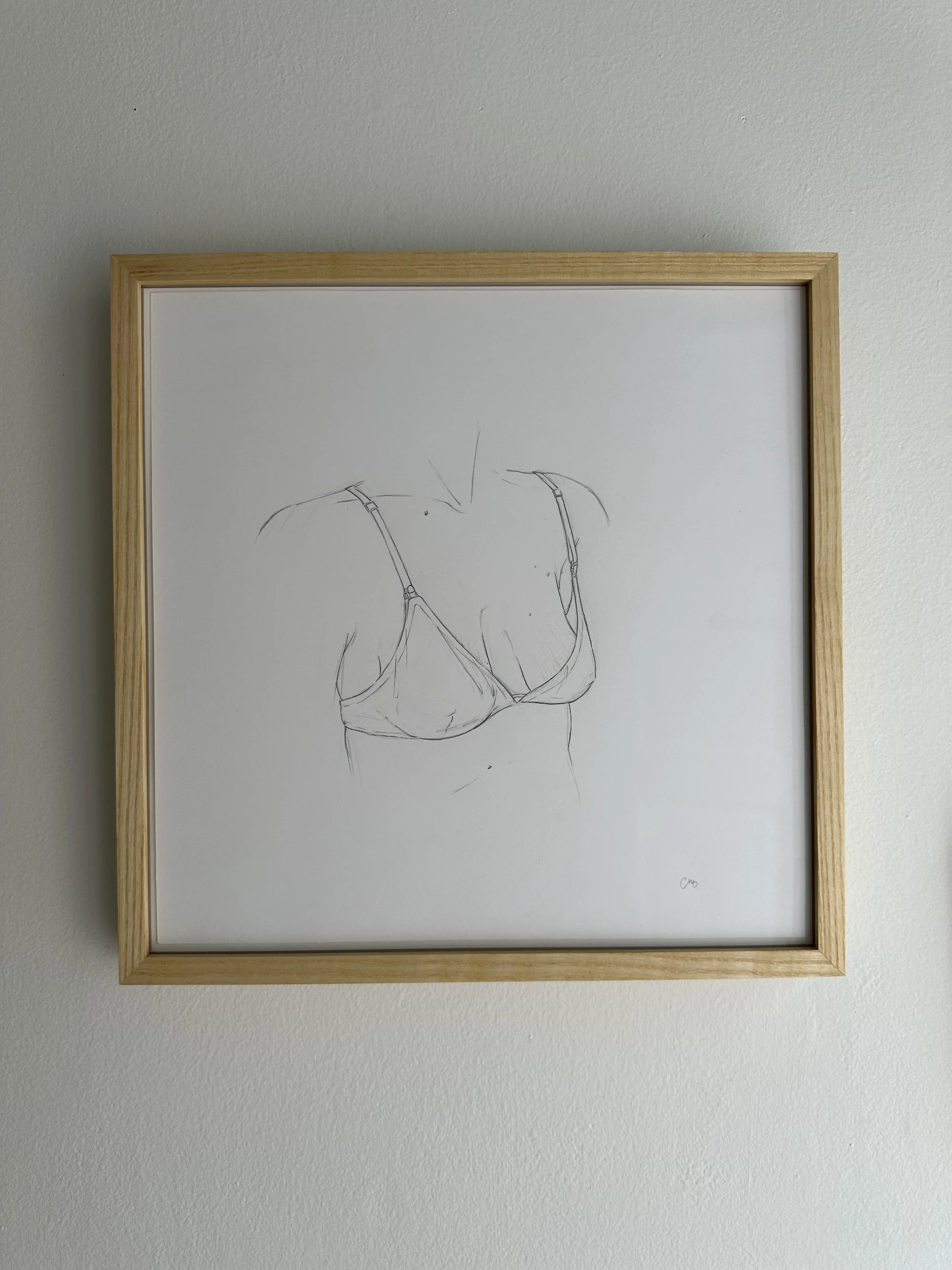 Empty, 2021, graphite and colored pencil on Bristol, 12.25in x 12.25in, framed and signed, $250 SOLD