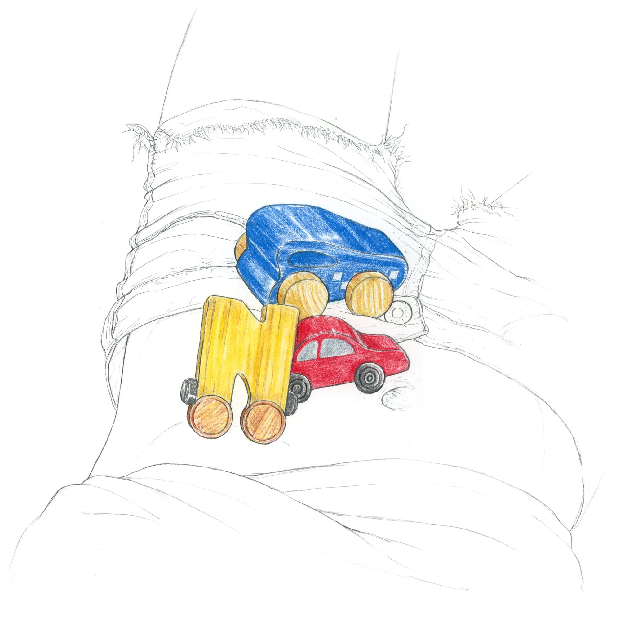 I have a body . . . that's still a playground, 2022, graphite and colored pencil on Bristol, 17in x 14in, signed but unframed. Can be sold unframed or I can coordinate framing for you.