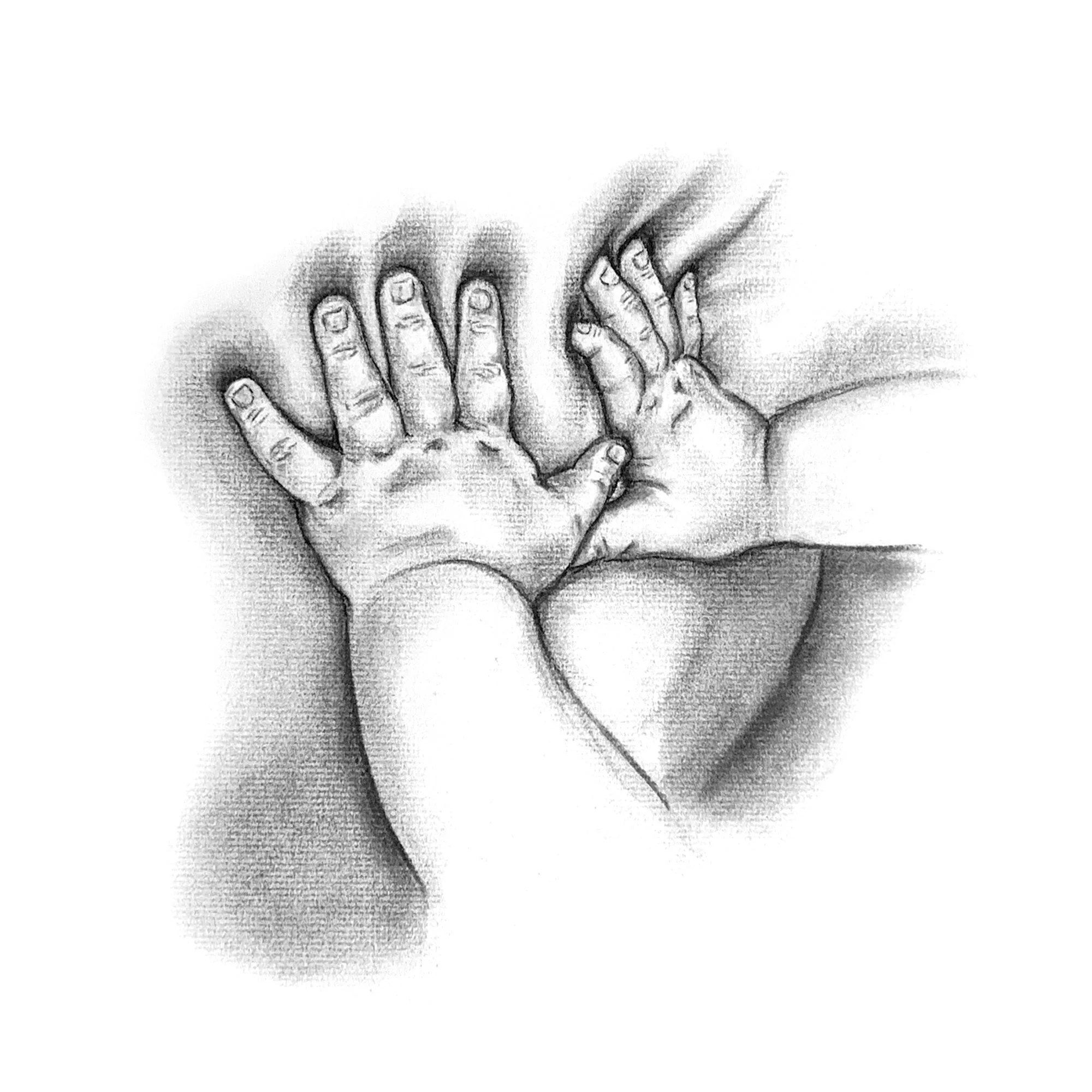 Mama Belly,  2021, charcoal on Strathmore charcoal paper