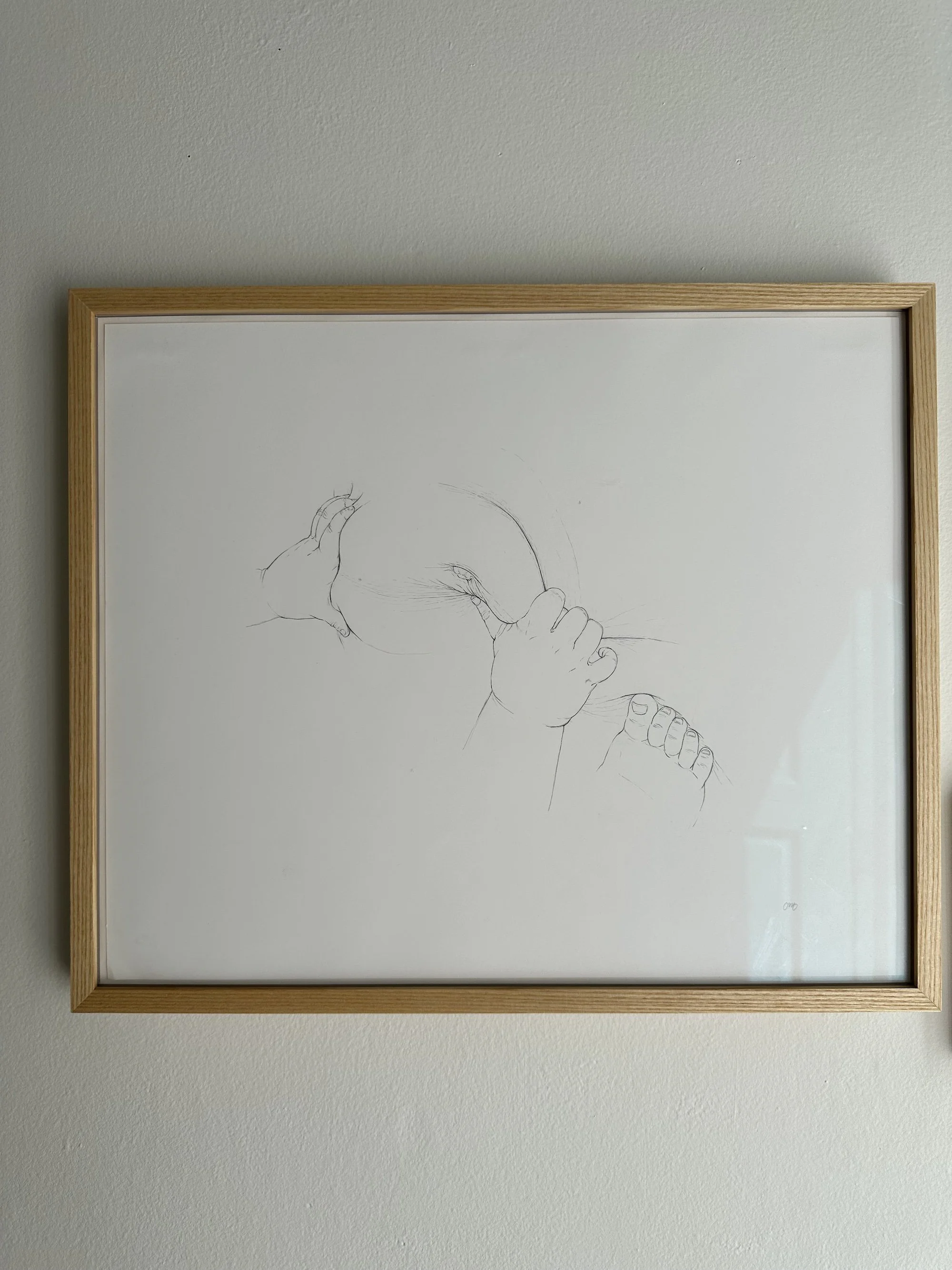 Trying to get back home, 2023, graphite on Bristol, 15.25in x 18.25in, framed and signed, $650