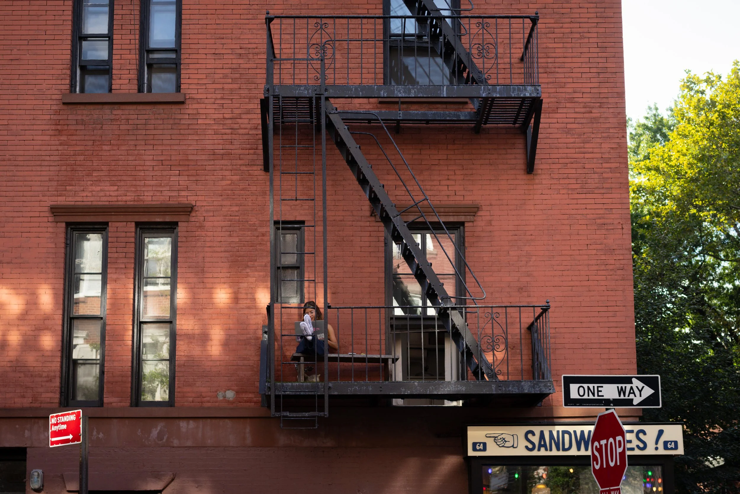 Up On A Fire Escape
