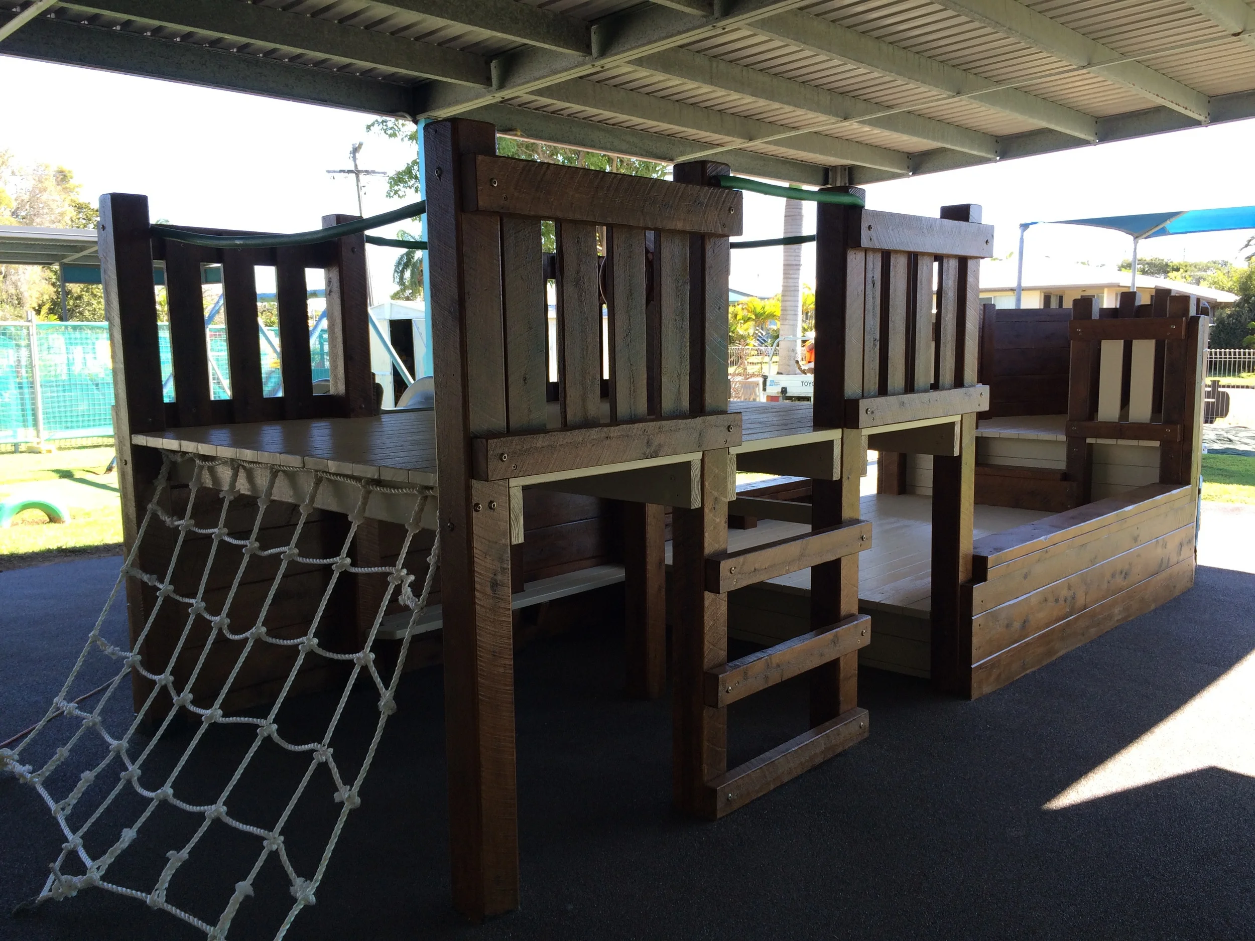 Stern to Bow with seating under