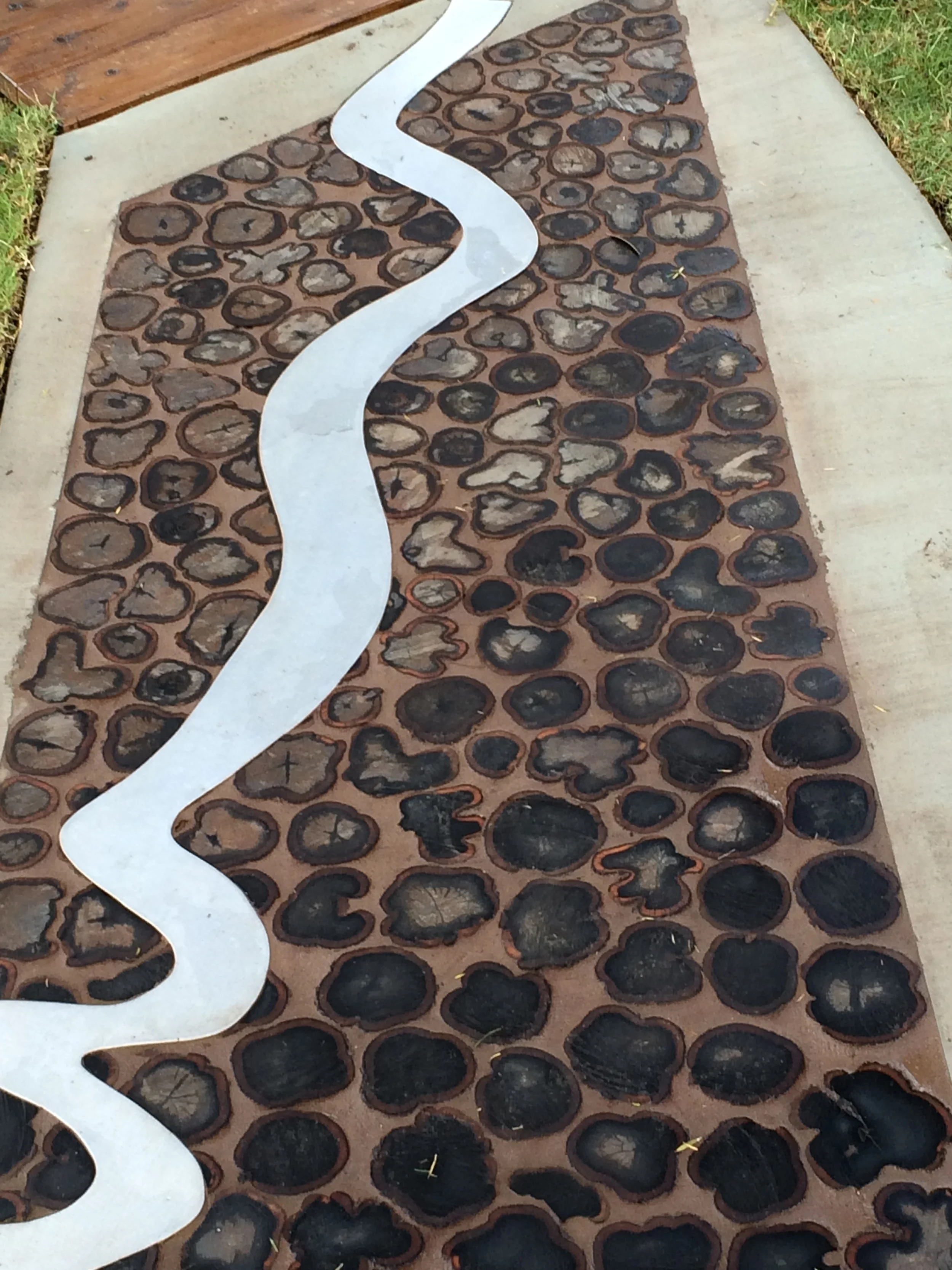 Timber Circles Sensory Path