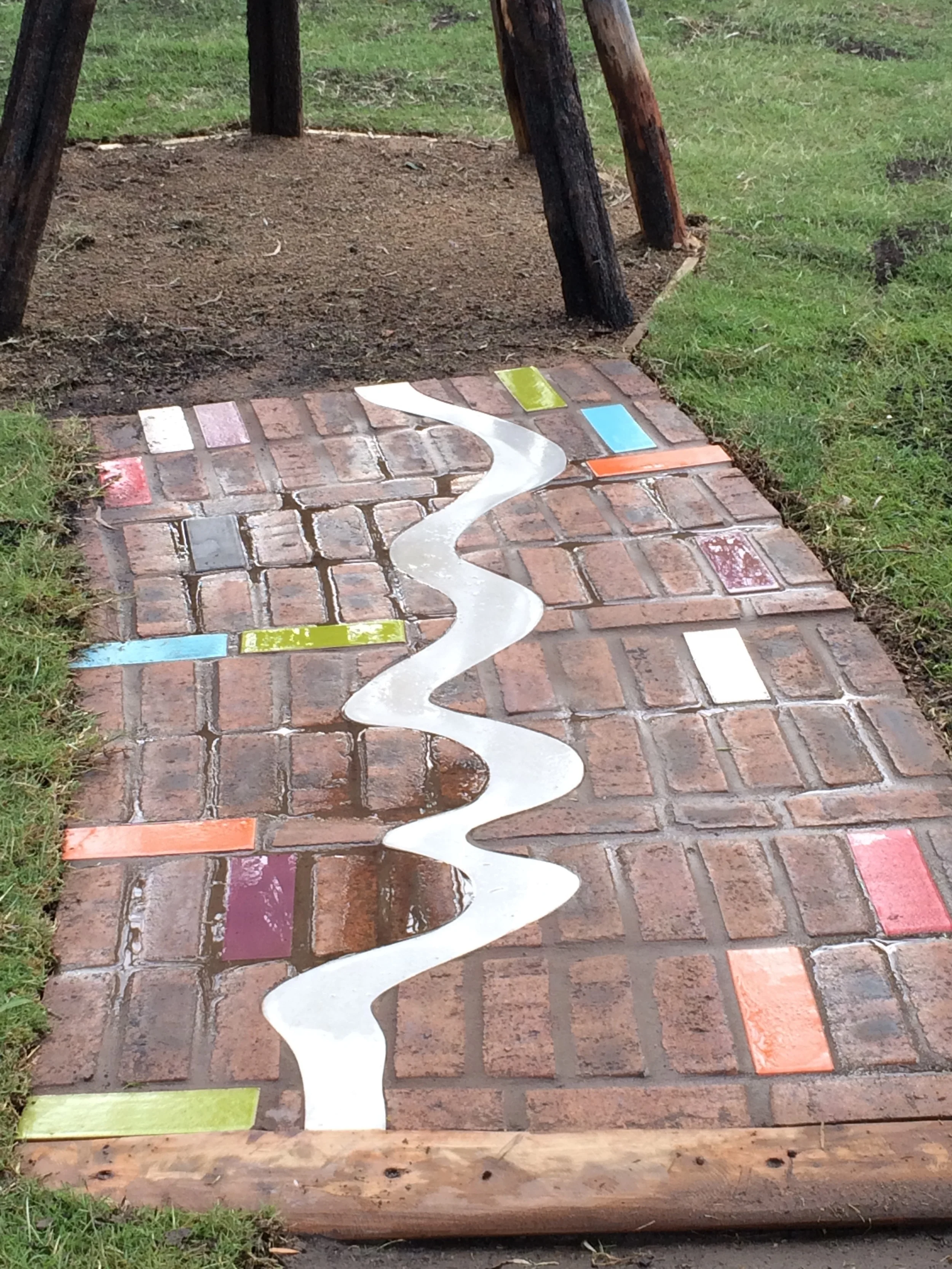 Cobble Brick Sensory Path