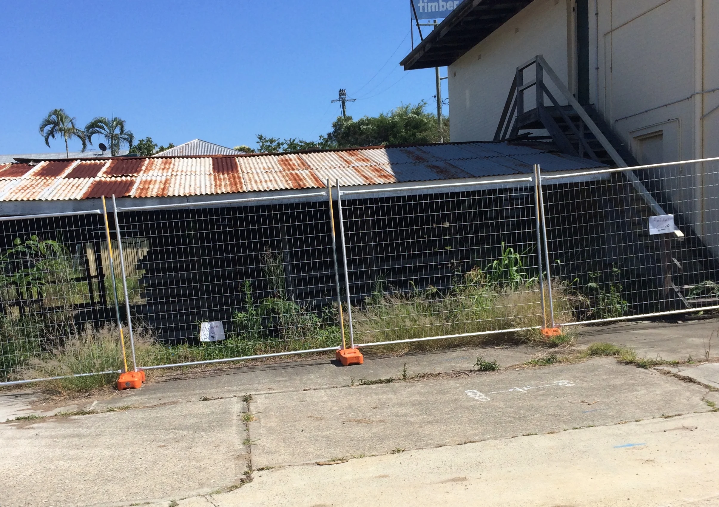 The old timber mill site before work commenced