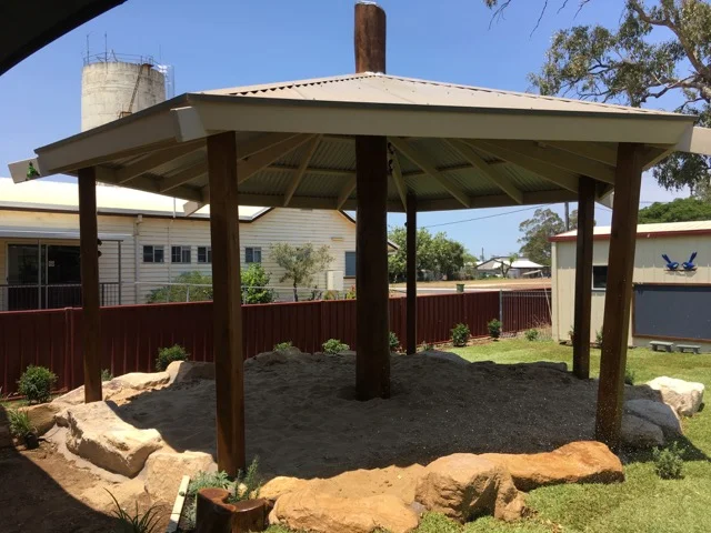 Gazebo and meeting area