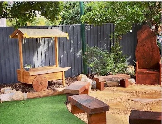 Market cart in the garden