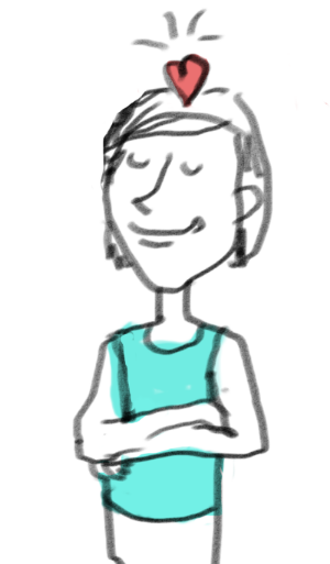 Happy heart. Crappy art.