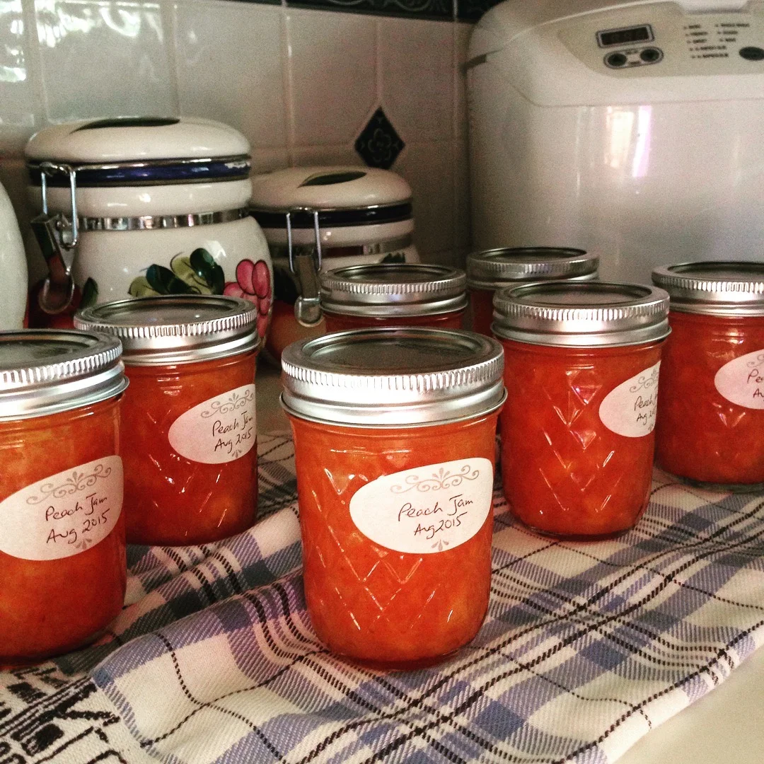 Stay sweet y'all! My sis made some delicious peach jam over the weekend. Make time to family and enjoying earth's gifts. :)