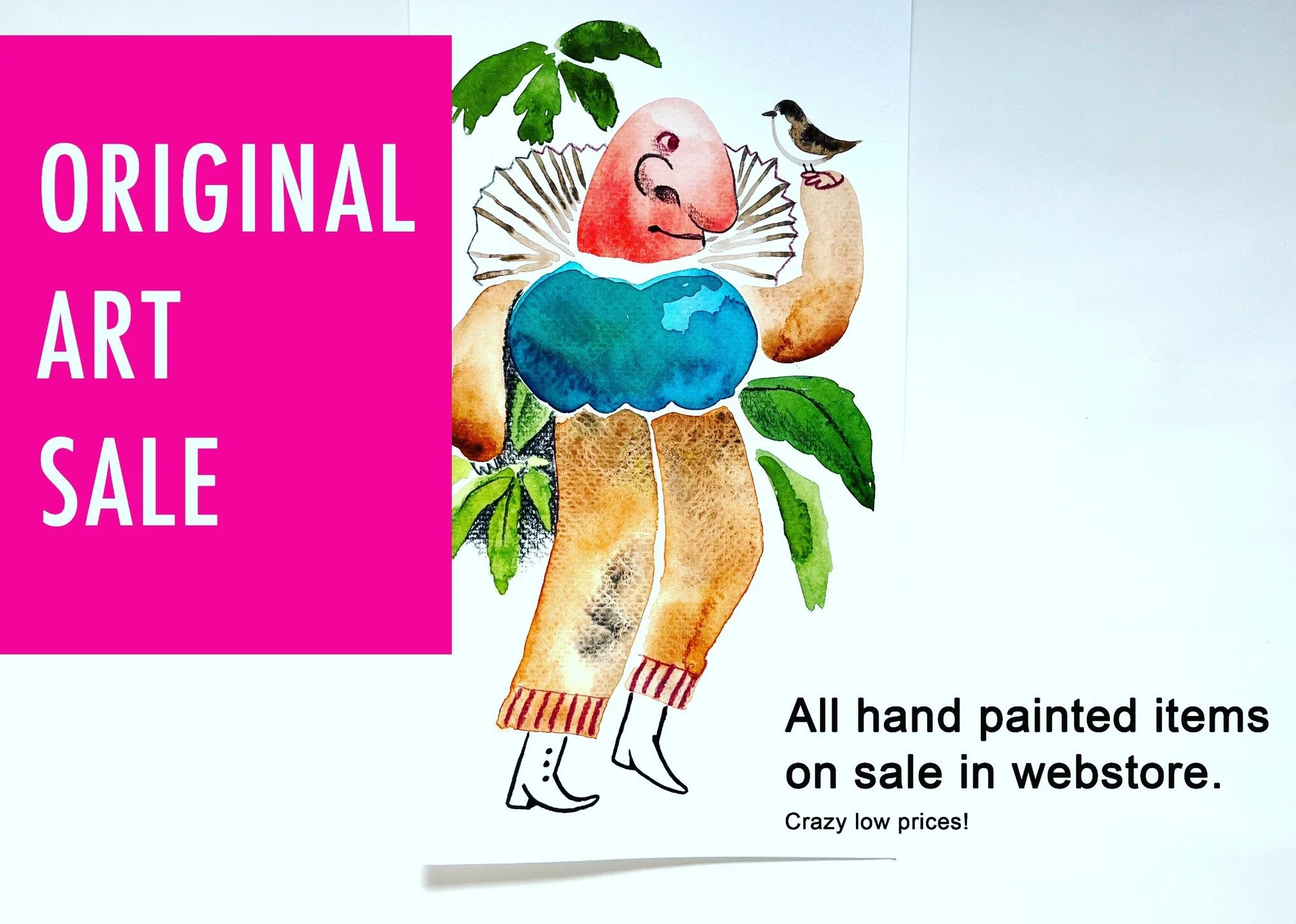 I need to clear out my studio, so I'm having a big art sale. And I mean big- cheap art sale! If you're looking for some hand painted items for gifts or for yourself, I would very much love to send you some! ***Link in bio***