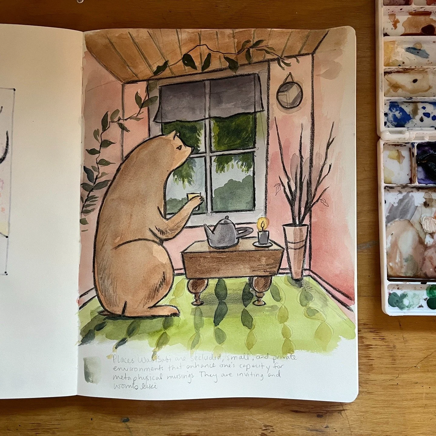 Sometimes sketches come out WILDLY different than you intended. But what matters is you sit down and do the work. #makeart #useyoursketchbook #illustrationoftheday