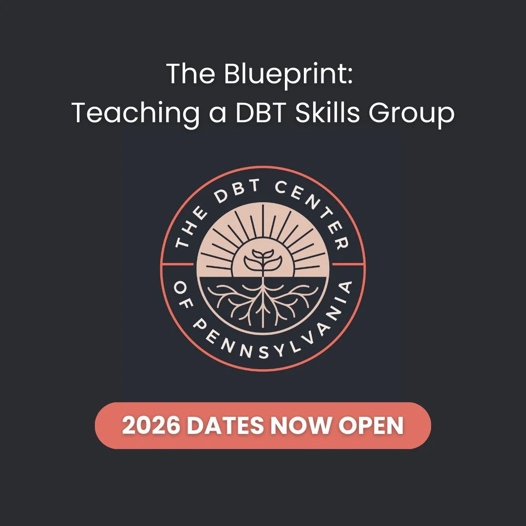 ✨ Another incredible session of The Blueprint: Teaching a DBT Skills Group wrapped this week!

If you missed it, 2026 dates are open:
📅 Jan 22&ndash;23, 2026
📅 Feb 21&ndash;22, 2026
📅 Apr 16&ndash;17, 2026

Virtual | 9&ndash;4:30 EST | 12 NBCC CEs