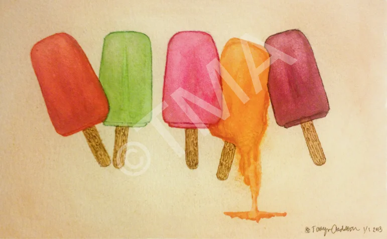 Watercolor melting popsicle_tma 2014.jpg